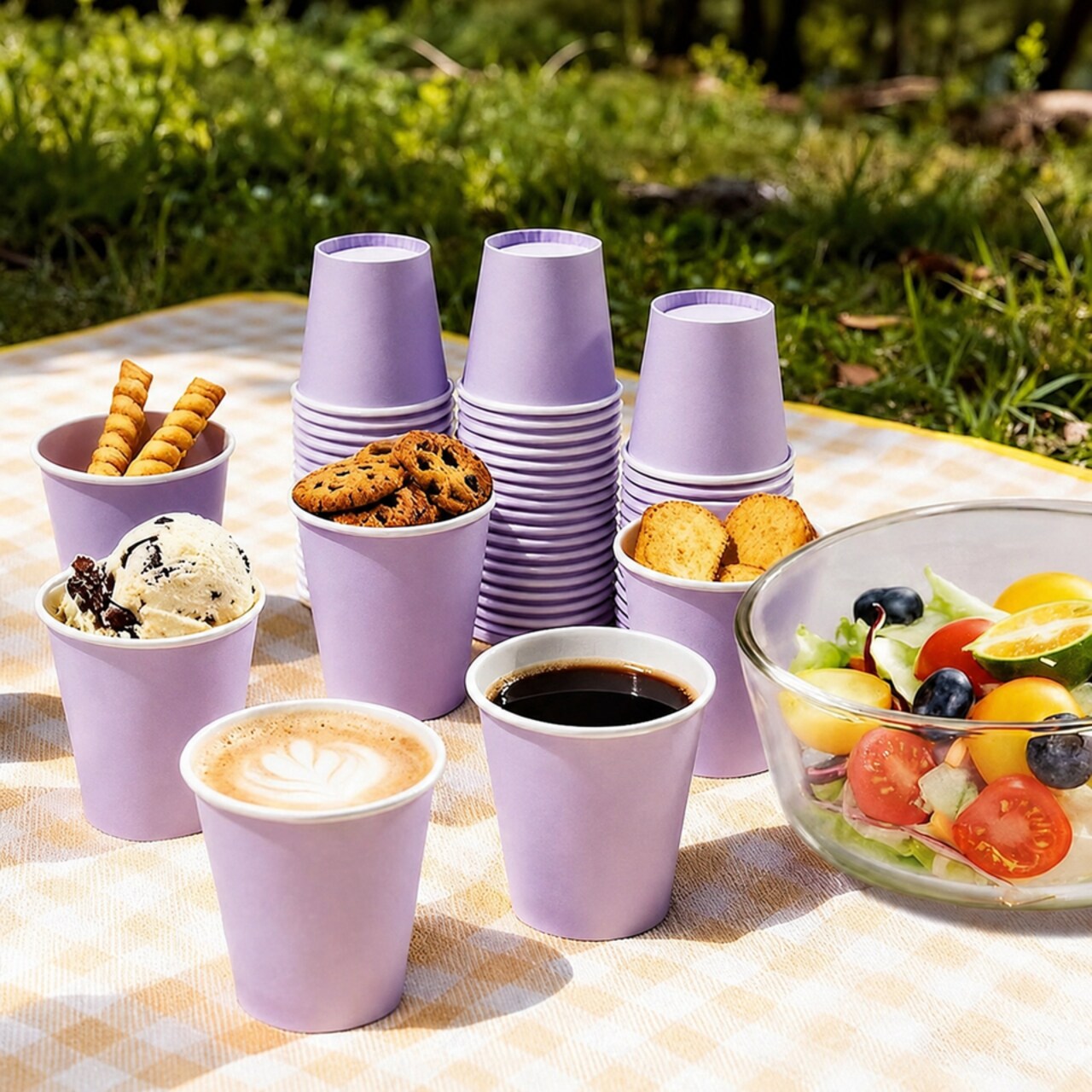 9 oz Party Cups – 10 Pack Disposable Cups in Variety of Colors – Holiday Classroom & Carnival Drinkware